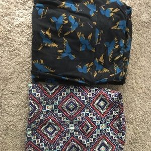 Lot of 2 LuLaRoe Tc leggings EUC